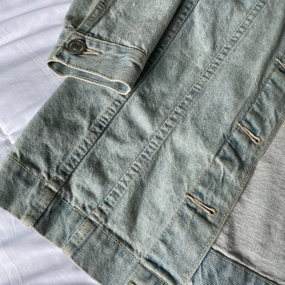 F21 Long Jean Jacket - Picture 2 of 6